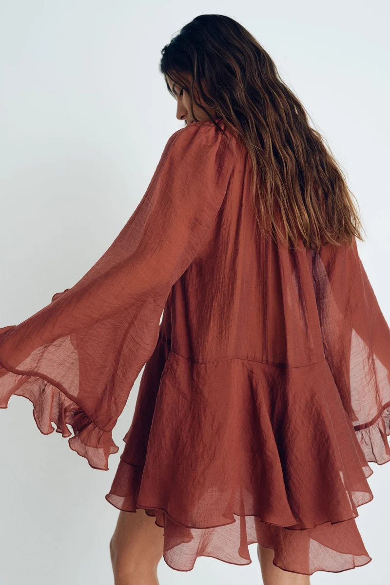 H&M Flounce-trimmed dress