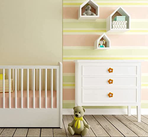 Skyscraper Cartoon Shape Soft Rubber Knobs for Kids Girls Boys Cabinet Handle pulls Drawer Knobs for Kids Room Cabinets Closets Toy Organizer Box Bookcase 6pcs/Set(Flower,Mix) - Image 5