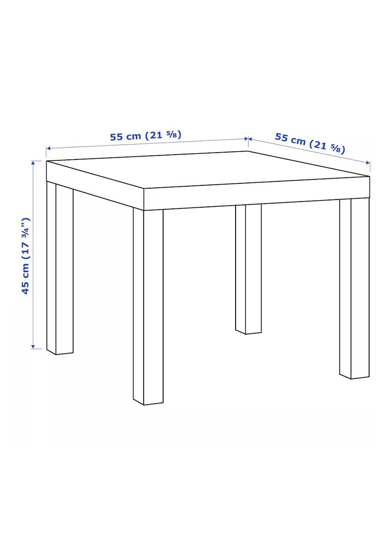 طاولة جانبية لاك، طاولة صغيرة، طاولة قهوة، طاولة بيضاء من الخشب الحبيبي والألياف مقاس 55 × 45 × 55 سم - pzsku/Z53C84E5B185D4BAB0182Z/45/_/1725876091/1ee5ec5d-971b-428e-a02a-89216a47725b