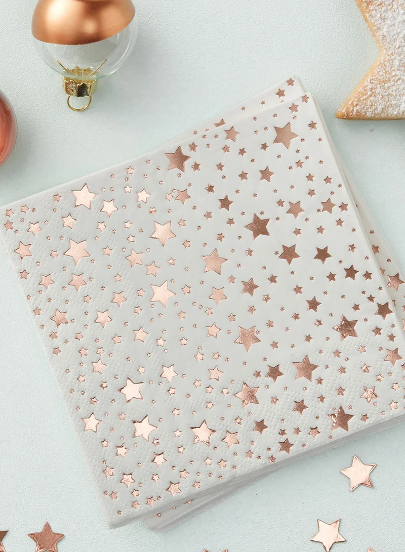 Ginger Ray Foiled Star Napkins