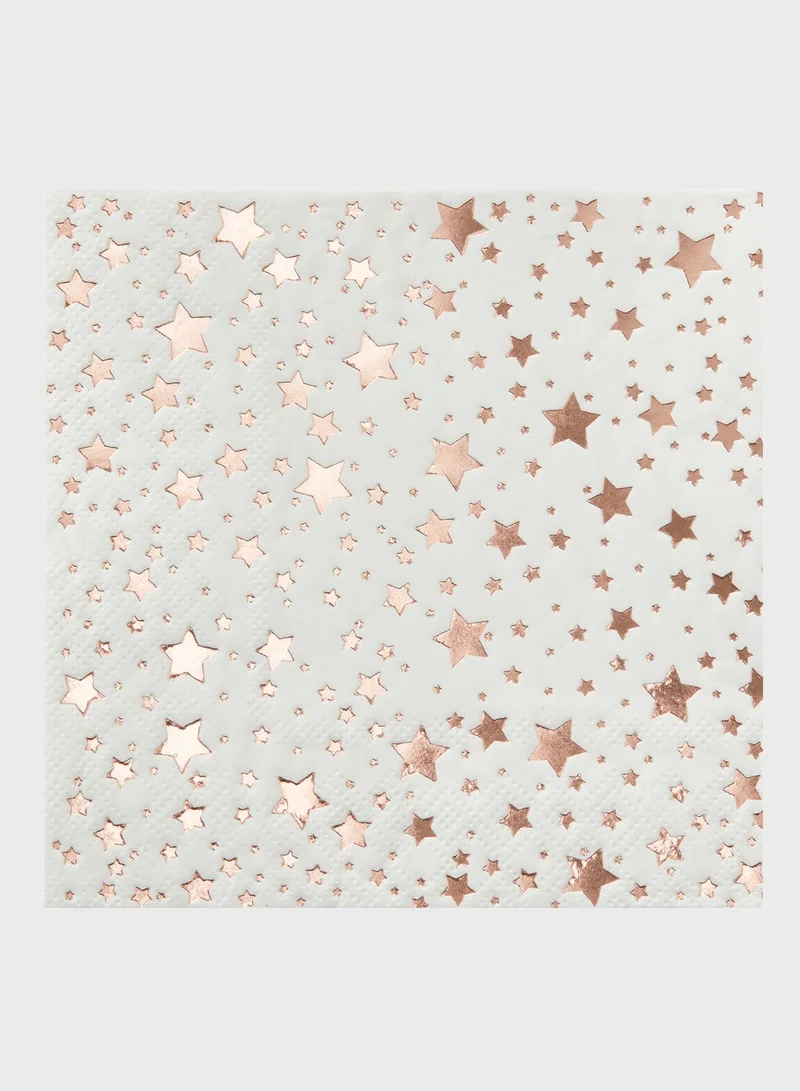 Ginger Ray Foiled Star Napkins
