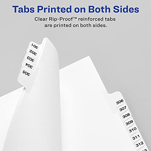 Avery Legal Dividers, Premium Individual Tab Titles, Letter Size, Side Tabs, Z, Pack of 25 (01426) - Image 4