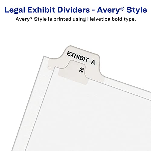 Avery Legal Dividers, Premium Individual Tab Titles, Letter Size, Side Tabs, Z, Pack of 25 (01426) - Image 5