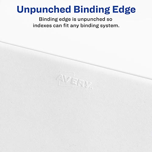 Avery Legal Dividers, Premium Individual Tab Titles, Letter Size, Side Tabs, Z, Pack of 25 (01426) - Image 3