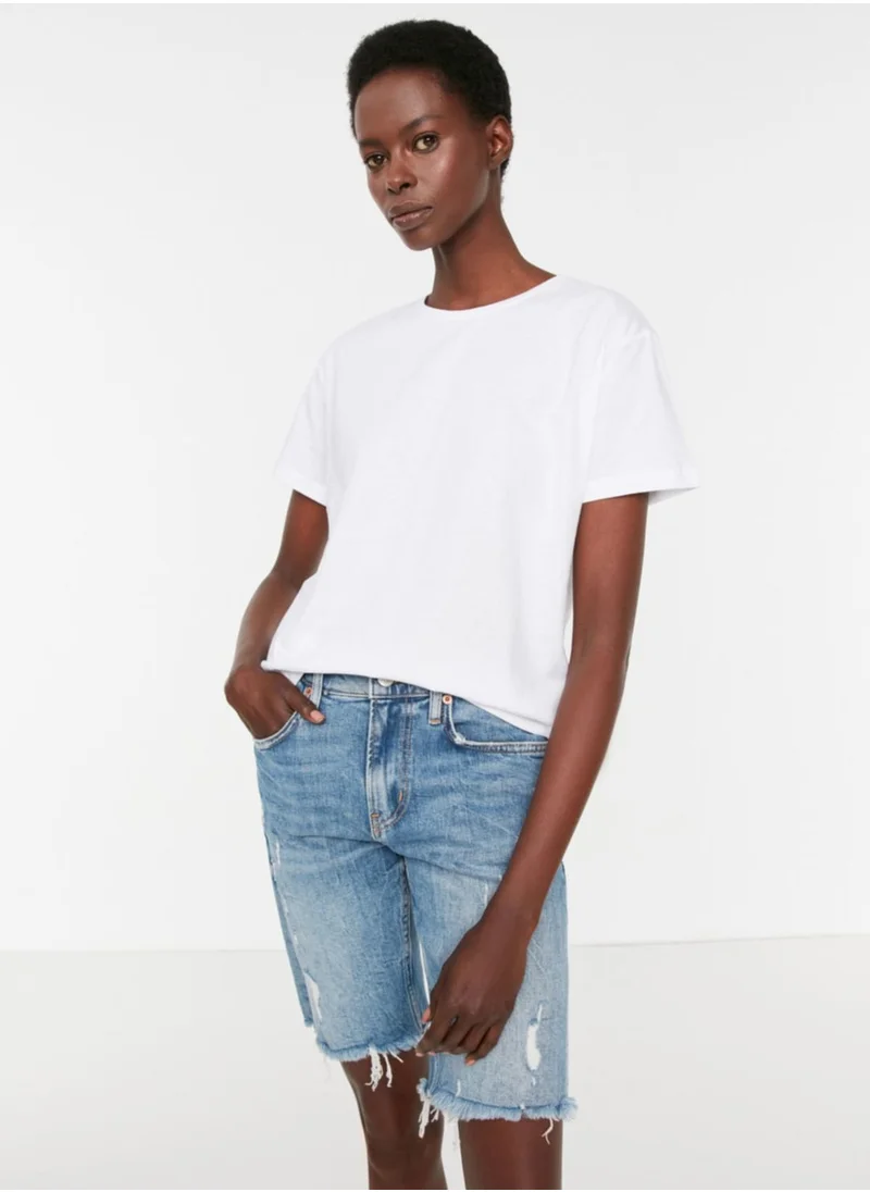 trendyol Round Neck Graphic T-Shirt