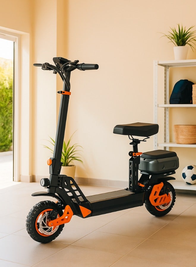 NIYAZI Electric Scooter | Electric Scooter for Adults | Electric Scooter with Seat | Electric Scooter with Bag | Electric Scooter with Two Seats | M4 Max Scooter - Image 1