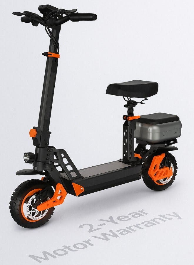 NIYAZI Electric Scooter | Electric Scooter for Adults | Electric Scooter with Seat | Electric Scooter with Bag | Electric Scooter with Two Seats | M4 Max Scooter - Image 5