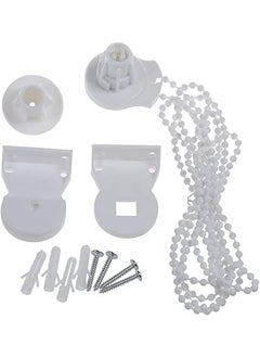 UNIQUELLA UNIQUELLA Pack of 1 Roller Blinds Repair KitWindow ShadeCurtain Accessories Plastic and Metal with Hook Control Unit 2 Brackets 2 Meters Beaded Chain 2 End Caps and Chain Stopper Code17EZ  - Image 1