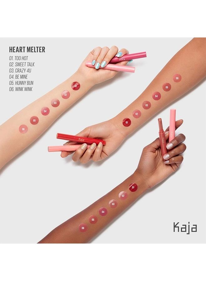 KAJA Lip Gloss - Heart Melter | High-shine, Glossy Finish, Soft Rosy Mauve, Moisturize, 03 Crazy 4U, 0.04 Oz - Image 3