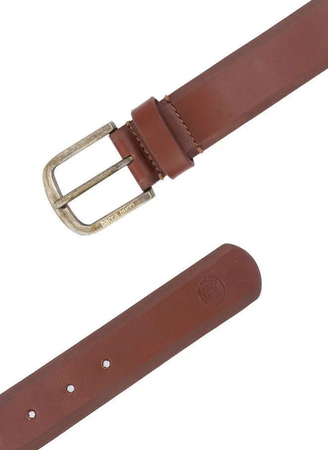 Bacca Bucci Brown Men's Brown Leather Formal Belt with Tang Closure for Men | Best Price UAE