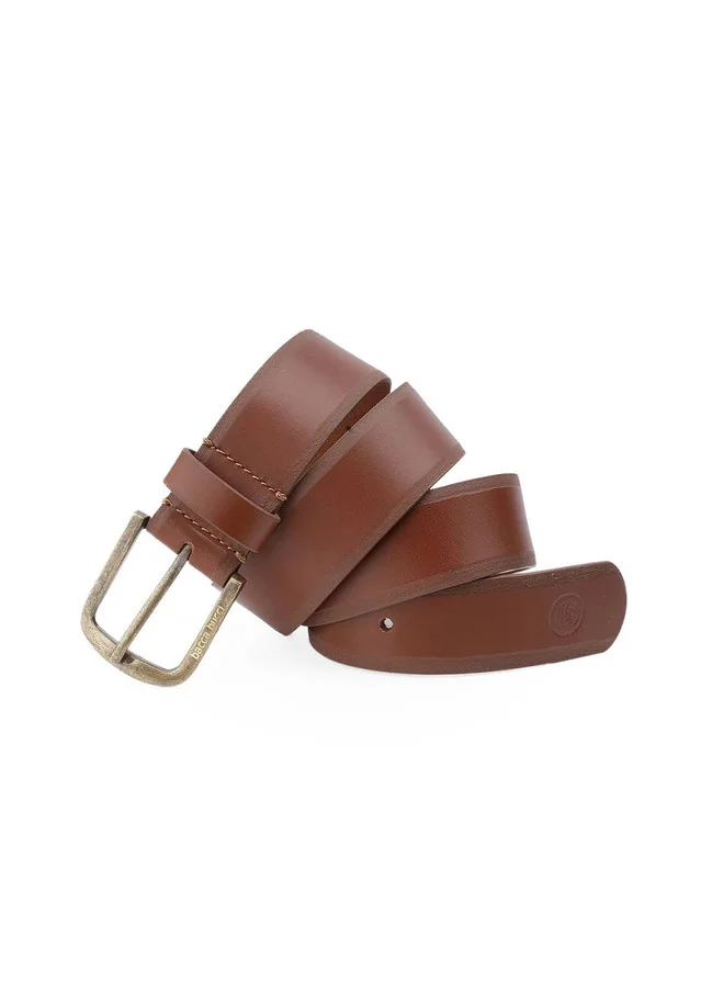 Bacca Bucci Brown Men's Brown Leather Formal Belt with Tang Closure for Men | Best Price UAE