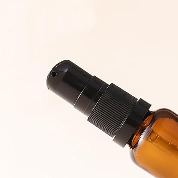 Upstore 2 Pcs 100ml 34oz Empty Refillable Amber Glass Lotion Pump Bottles Cosmetic Makeup Travel Size Pump Dispenser Container Bottles for Lotion Cream Essential Oil - Image 5