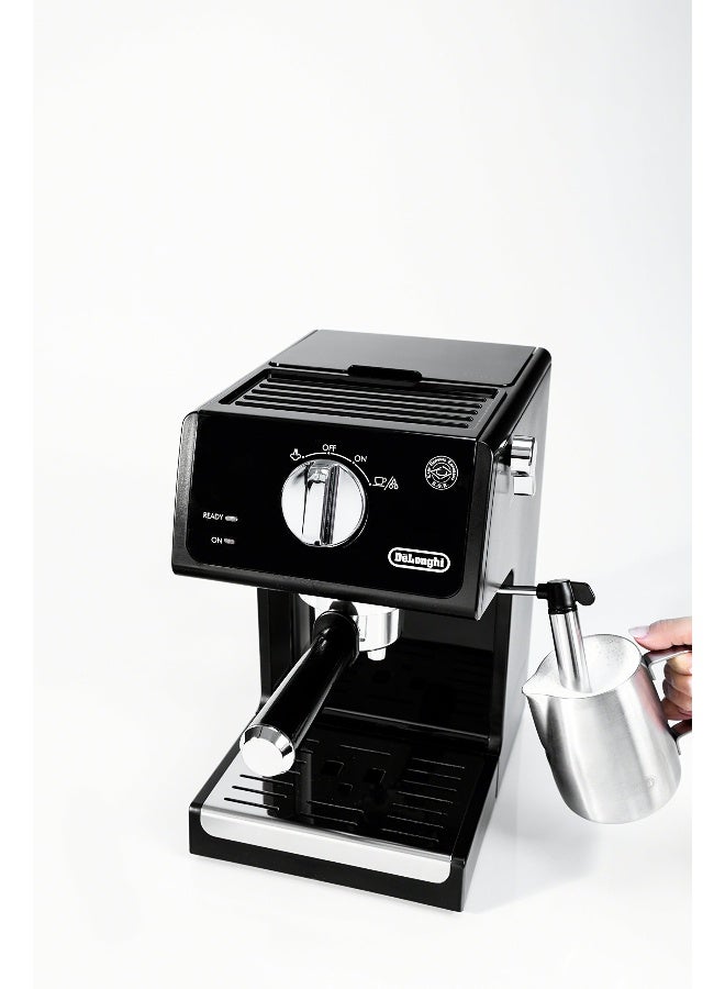 De'Longhi DeLonghi 15 Bar Pump Espresso and Cappuccino Machine with Premium Adjustable Frother Stainless Steel ECP3630 - Image 3