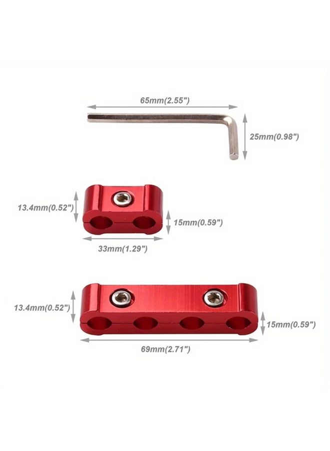 Blue Spark Plug Wire Loom with Three Dividers and Four Hole Clamps Repair Tools - Image 3