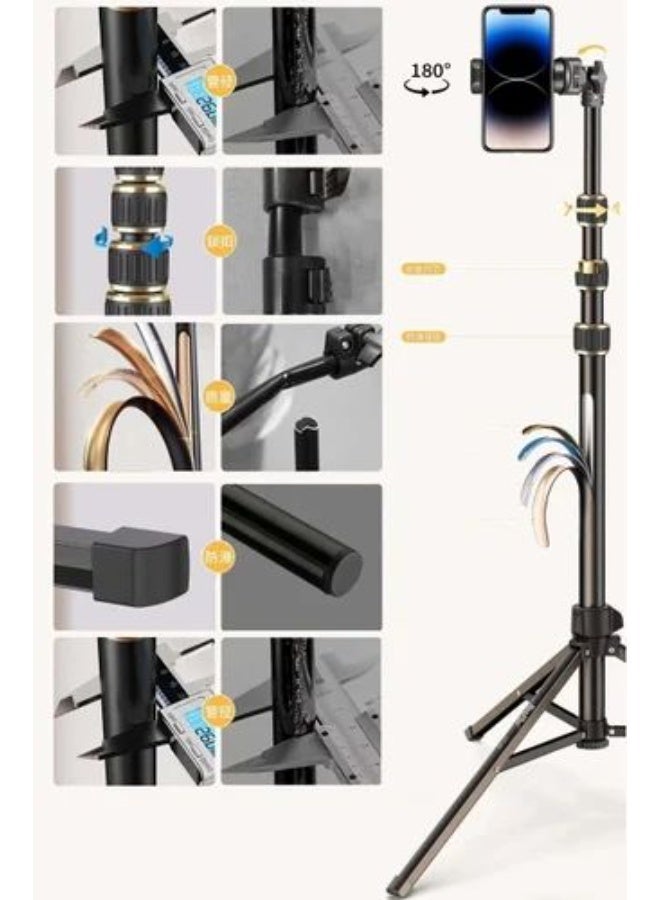 ني فو حامل أرضي متعدد الوظائف للبث المباشر للهواتف المحمولة NP-688 مع حامل ثلاثي القوائم - Image 2