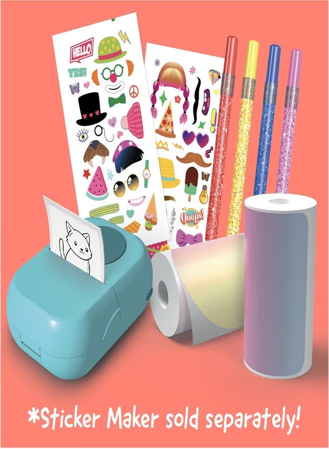 Ceaco Hello Blink - Sticker Maker - Refill Pack with 80 Glitter Stickers - Children Ages 8+ - Image 2