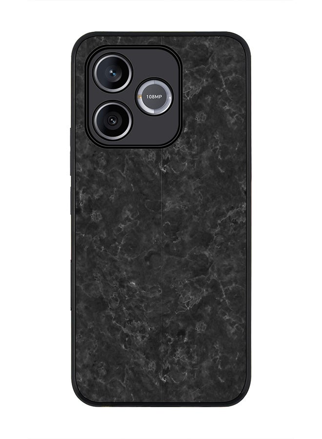Stylizedd For Honor 600 Lite / 500 Smart / Honor X80i Case,Slim fit Camera Protection, Shockproof Thin Phone cover  - Marble Texture Black - Image 1