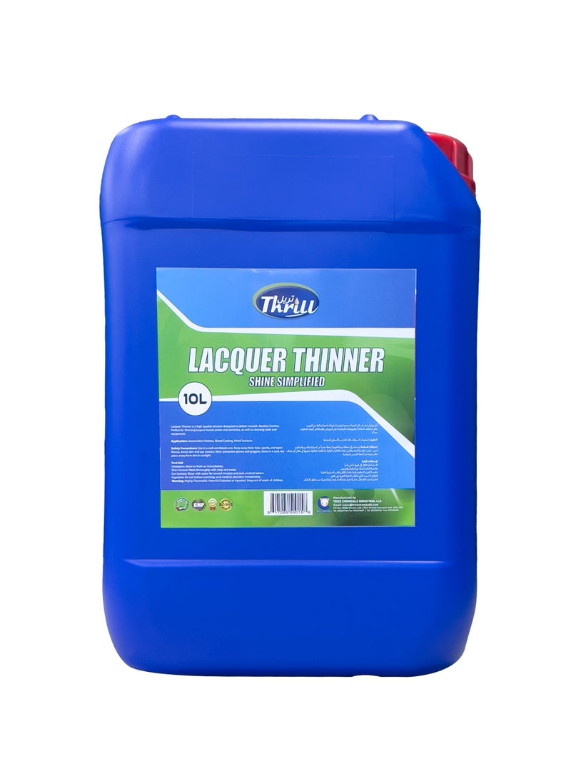 Thrill Lacquer Thinner 10L Can - Premium Solvent for Paints & Coatings - Image 1