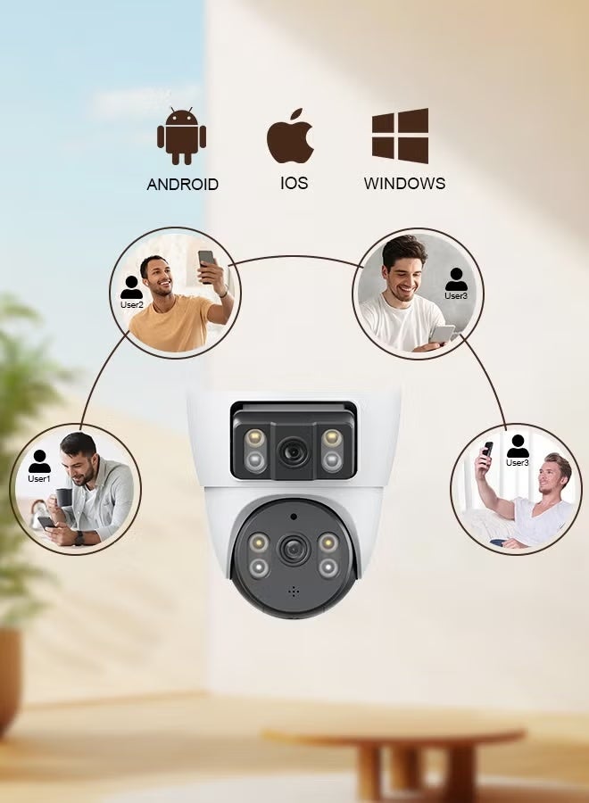 TIGER MAX 4G Solar Dome Security Camera with Dual Lens, 19200mAh High Capacity Battery, Wireless Outdoor Monitoring, AI Motion Detection, Full Color Night Vision, Mobile Control - Image 3