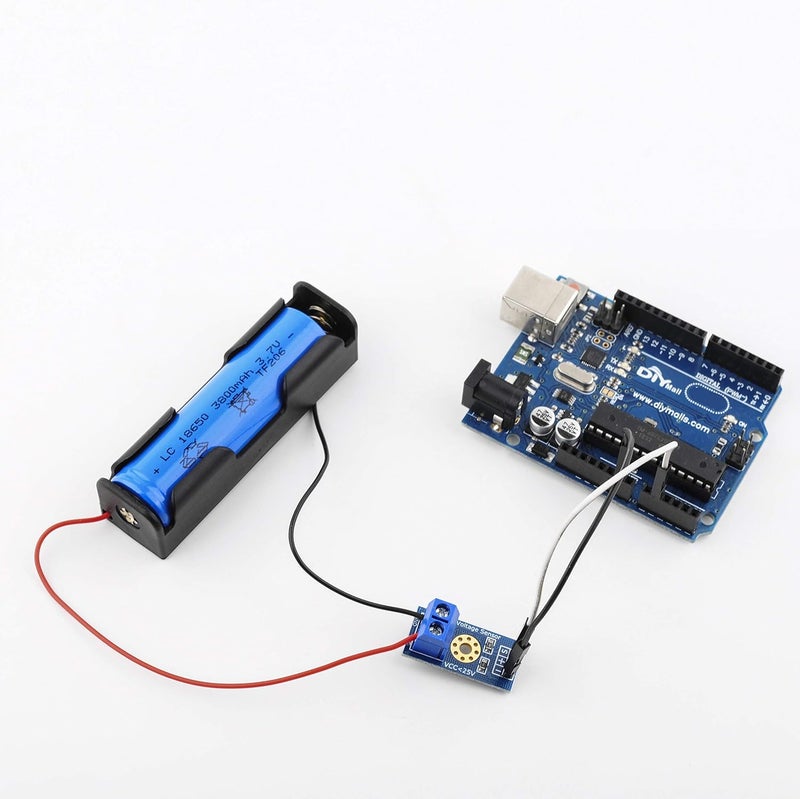 Stemedu DC 0-25V Voltage Detection Sensor Voltage Terminal Measurement Module up to 25V, Test Electronic Bricks for Robot for Arduino for Raspberry Pi (Pack of 5pcs) - Image 2