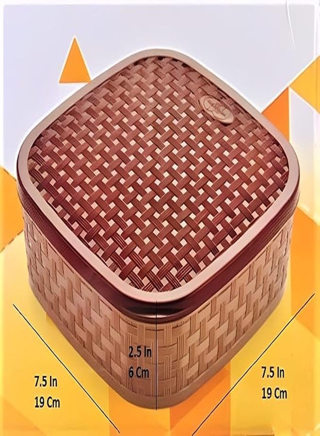 AJKN 7 in 1 Plastic Masala Box and Airtight Multicolor Spice Storage Container for Kitchen Traditional Indian Masala Dabba and Durable Multi Compartment Box for Spices and Rangoli Colors - Image 3