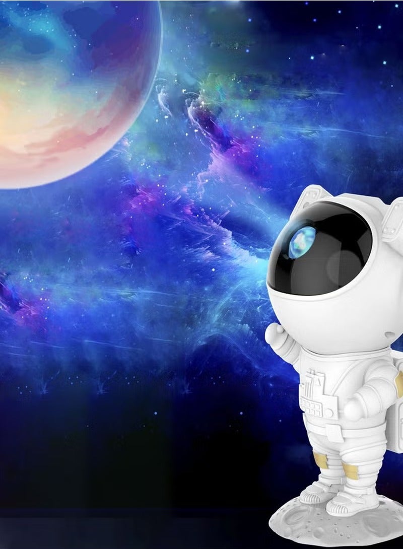 Galaxy Star Projector - Astronaut LED Night Light with Magnetic Head and Remote Control for Aesthetic Room Decor - Image 1