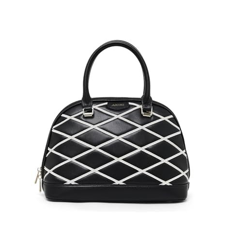 Akiki London Women's Buckingham Dome Satchel Handbag|Quilted Pattern|Stylish Handbag|Office Handbag for Women - Image 1