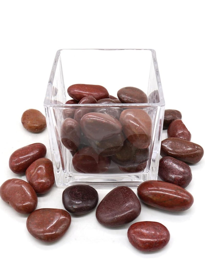 ڤسيل24 حصى نهرية حمراء كبيرة جدًا (5–8 سم) – أحجار طبيعية ديكورية للمنزل، الحديقة، المزهريات والحوض - Image 5