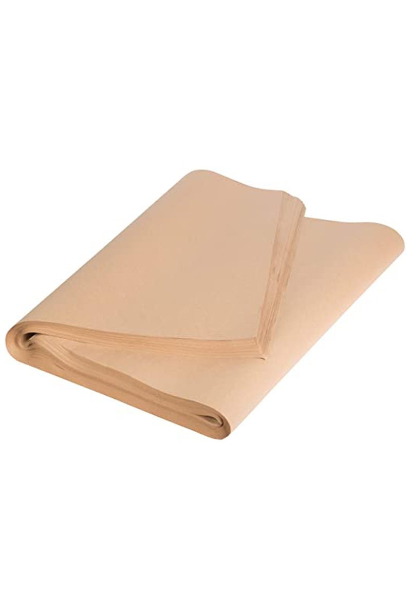 LINGWEI Kraft Paper Sheets 50 x70 cm-50 Pack Brown - Image 1