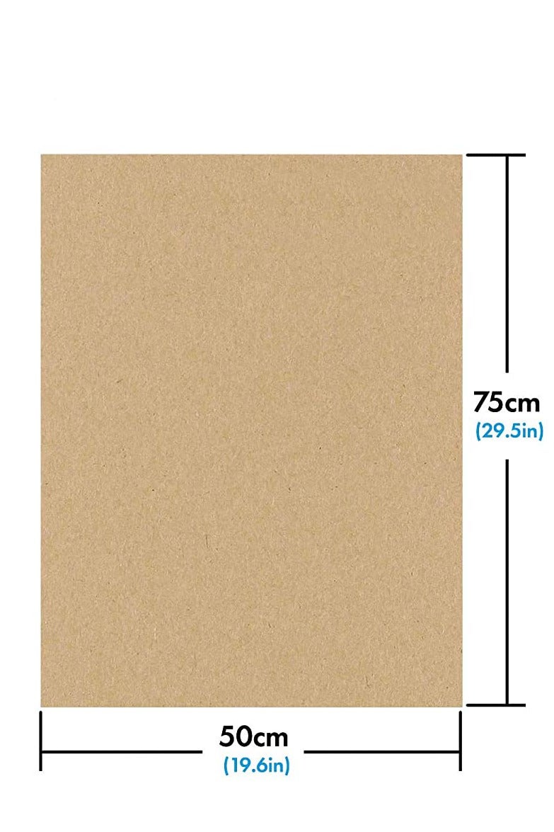 LINGWEI Kraft Paper Sheets 50 x70 cm-50 Pack Brown - Image 4