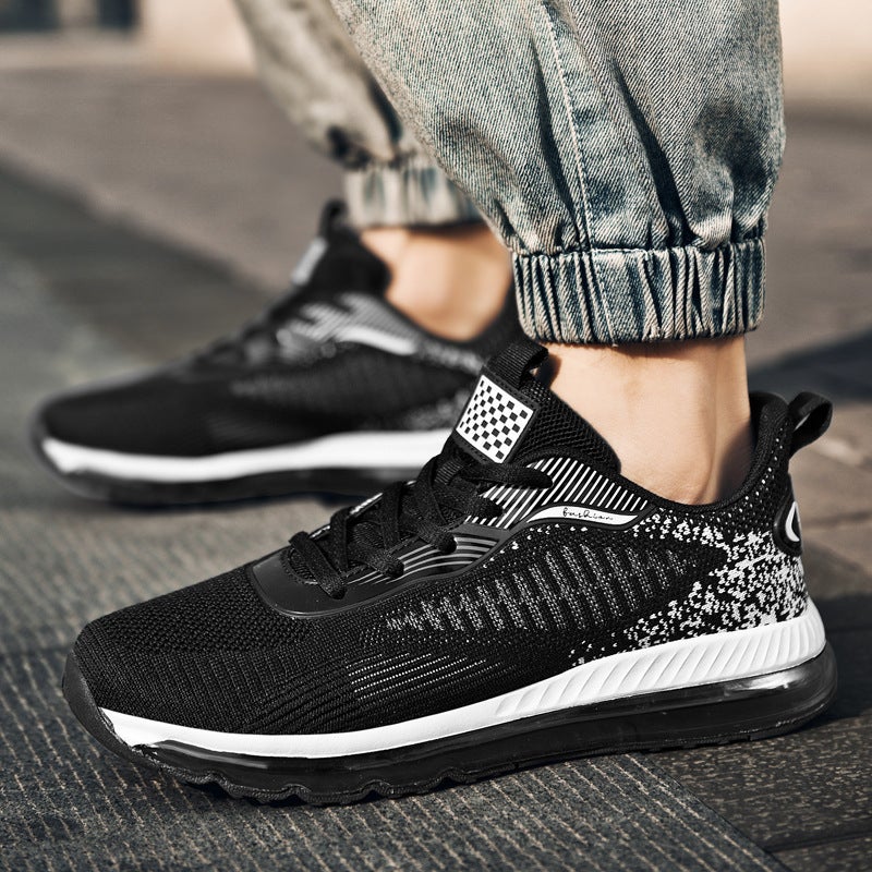 New Large Size Men'S Shoes, Summer Fly-Woven Air-Cushion Sports Shoes, Fashionable Casual Shoes, Men'S Trendy Shoes, Simple Men'S Shoes - Image 1