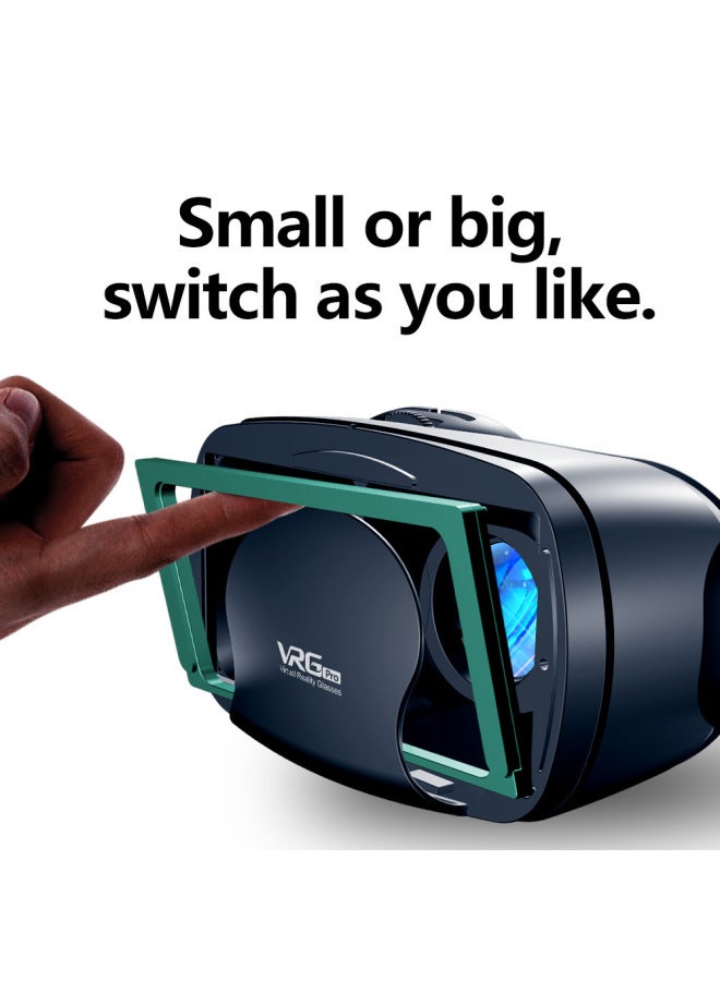 Selection Of VR Glasses Large Headset Version Of VRG Virtual Reality Glasses Head-mounted Game Helmet 3D Glasses-Colour:Large Headset Hd Version (english) + Game Controller 53 + Cable  - Image 5
