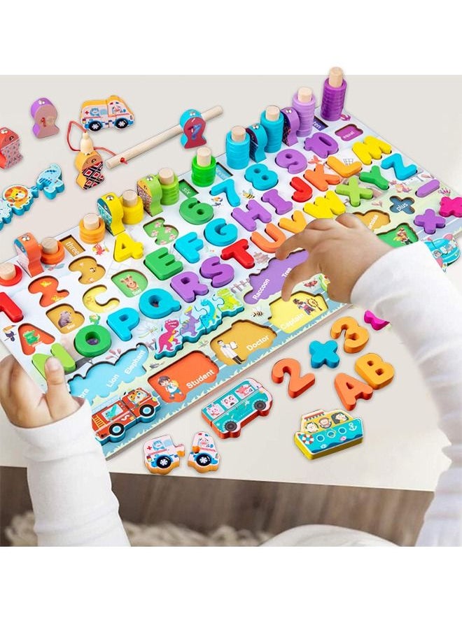 GROIC - Children's educational toys, digital building blocks, enlightenment early education puzzles, magnetic shape sorting and counting games - Image 1
