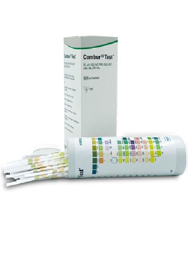 cobas - 2 Pack of Combur 10 urine test strips for disease detection 100 pieces - Image 1