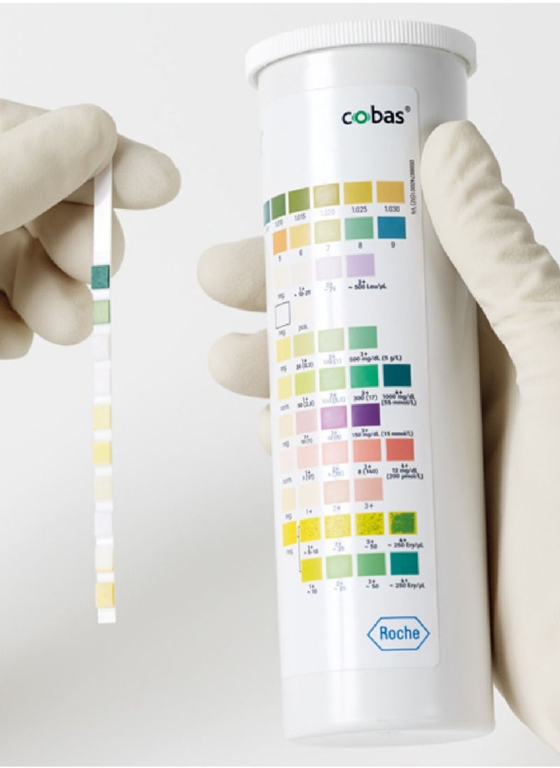 cobas - 2 Pack of Combur 10 urine test strips for disease detection 100 pieces - Image 1