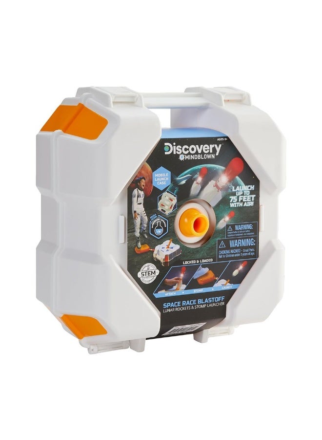 Discovery Mindblown Space Race Blastoff Lunar Rockets & Stomp Launcher Stem Playset - Image 3