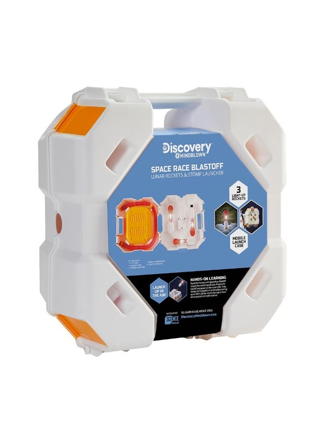 Discovery Mindblown Space Race Blastoff Lunar Rockets & Stomp Launcher Stem Playset - Image 1