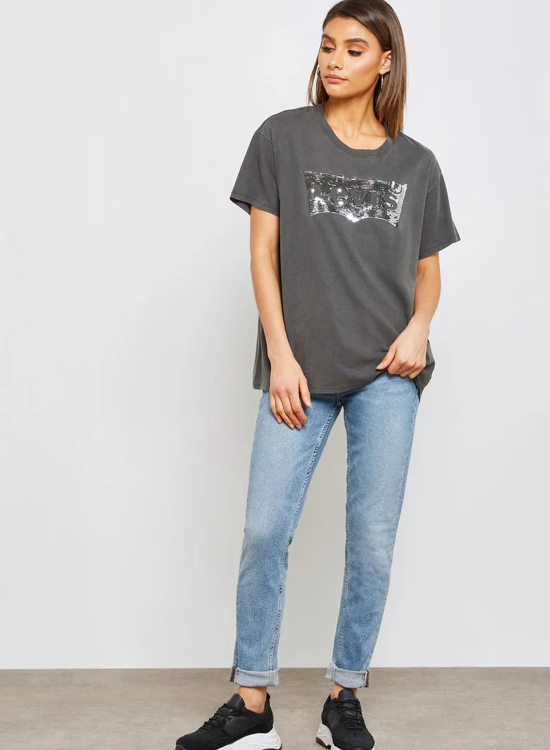 Levi's Logo Embellished T-Shirt