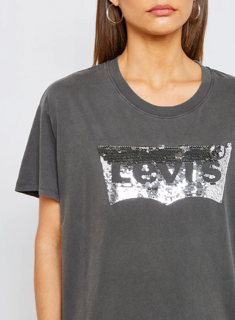 Levi's Logo Embellished T-Shirt