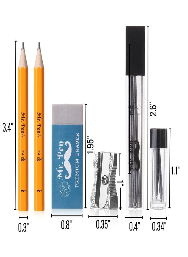 Mr. Pen- Professional Geometry Set, 15 pcs, Geometry Kit for Artists and Students, Geometry Set, Metal Rulers and Compasses, Drawing Tools, Drafting Supplies, Drafting Set, Drafting Tools and Kits - Image 4