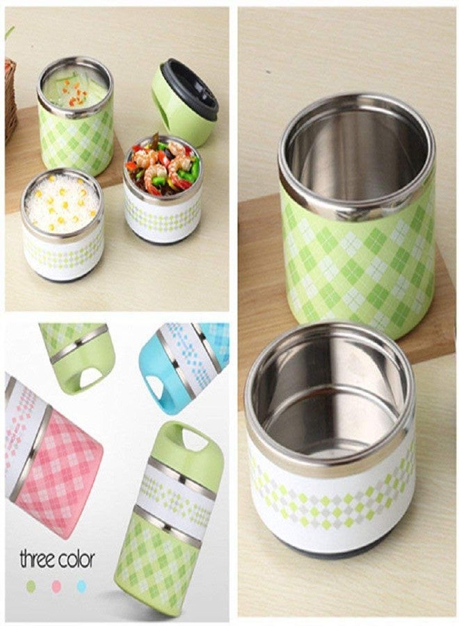 Luxafare Leak-Proof 3 Layers Stainless Steel Lunch Box (Multi Color) - Image 2