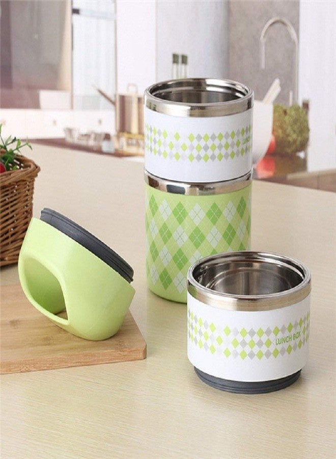 Luxafare Leak-Proof 3 Layers Stainless Steel Lunch Box (Multi Color) - Image 3
