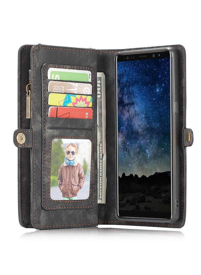 NIBEMINENT Protective Wallet Case Cover For Samsung Galaxy Note 9 Black  - Image 4
