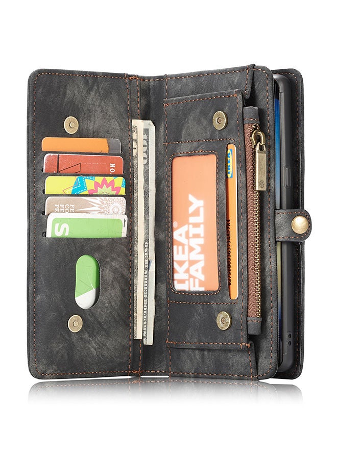 NIBEMINENT Protective Wallet Case Cover For Samsung Galaxy Note 9 Black  - Image 5