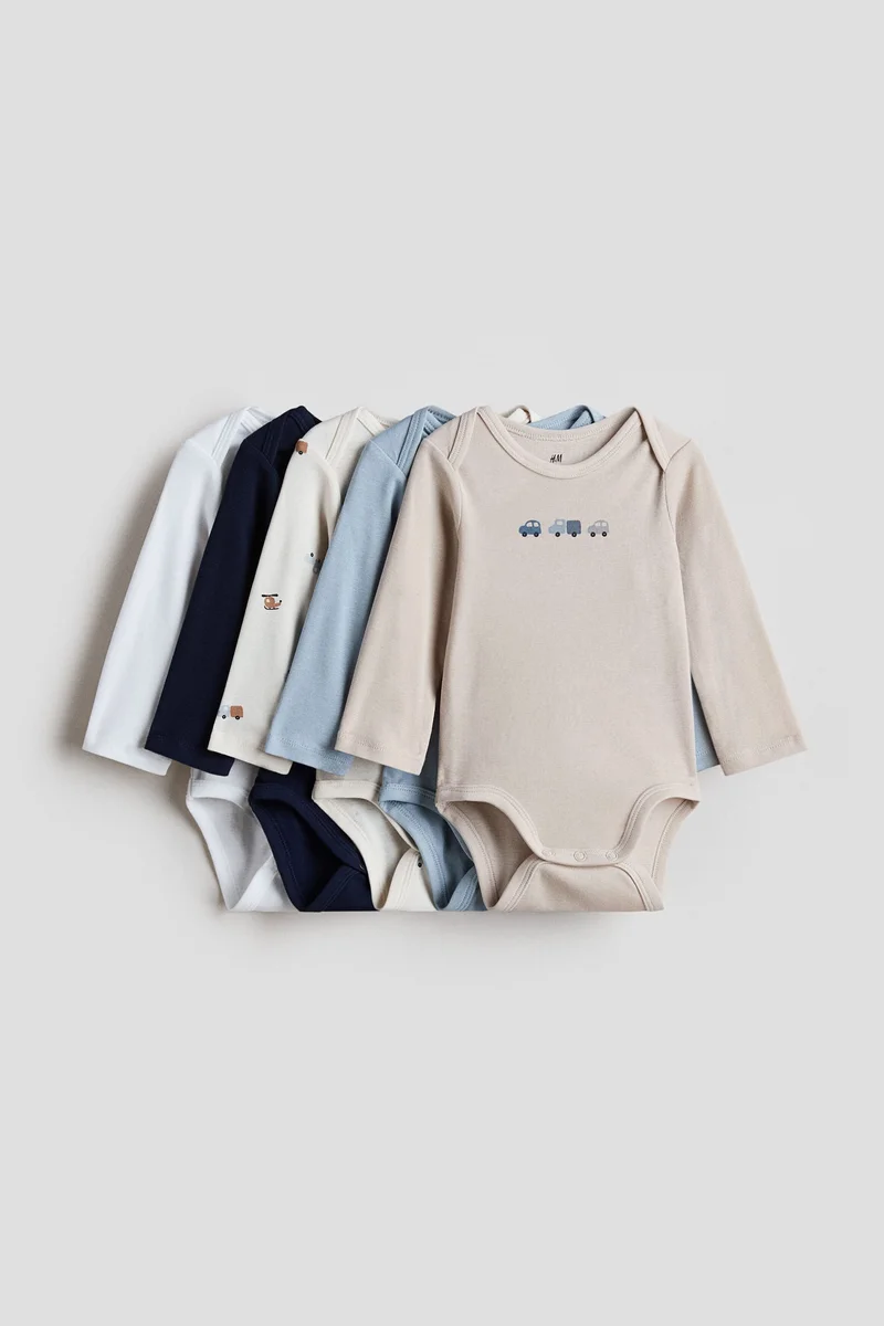 H&M 5-pack long-sleeved bodysuits
