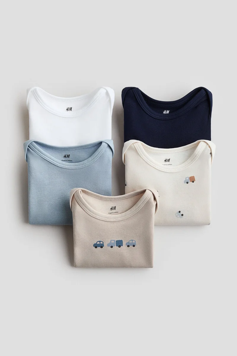 H&M 5-pack long-sleeved bodysuits