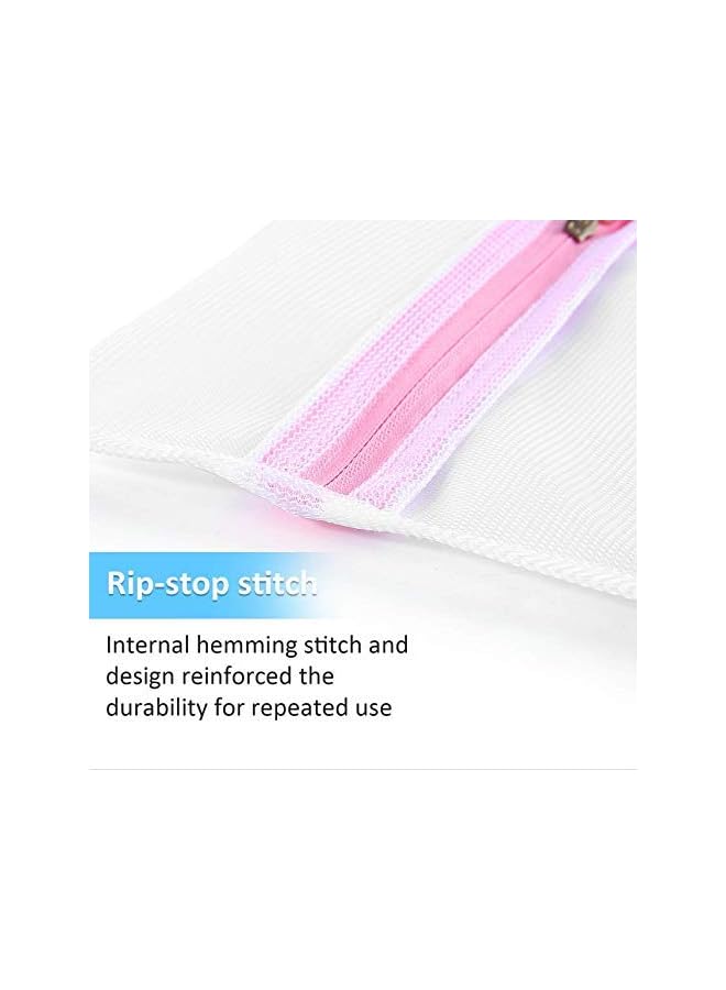 YOMYM 7Pcs Mesh Laundry Bags For Delicates With Premium Zipper Resuable Travel Storage BagTravel Storage Organize Bag Clothing Washing Bags For Laundry Blouse Hosiery Stocking - Image 3