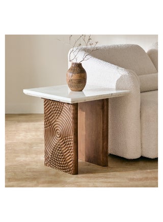 Engrave Marble Top End Table 55 x 55 x 55 cm - pzsku/Z53C9E088AE21A0996354Z/45/_/1720091610/459b99c9-592f-4e2e-bb2d-b844be08e144