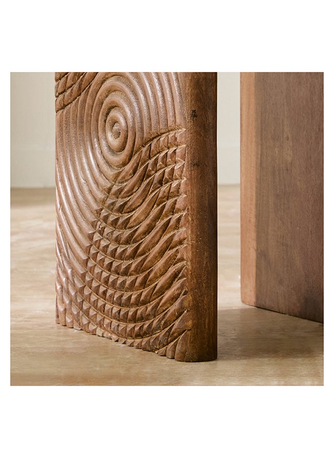 Home Box Engrave Marble Top End Table 55 x 55 x 55 cm  - Image 5