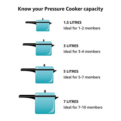 Vinod Cookware Induction Friendly Splendid Plus Stainless Steel Senior Pressure Pan with Lid, 4 litres - Image 2